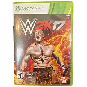 WWE 2K17 Xbox 360 Wrestling Video Game Complete With Manual
